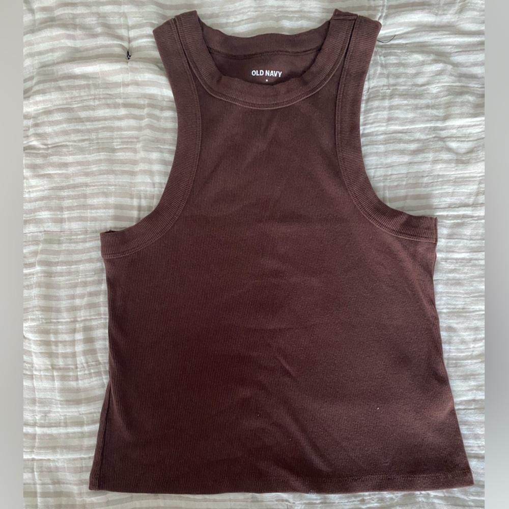 Brown Cropped Old Navy Tank Top - women’s size M